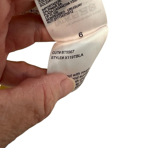 Billabong X Sincerely Jules Womens Boho 1pc Swimsuit Isla Skimpy Yellow - Picture 9 of 13